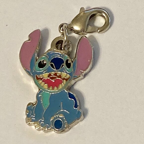 Vintage Lilo & Stitch Alien Clip On Charm 2 Sided Aulani Zipper Pull Purse Charm - Picture 3 of 5